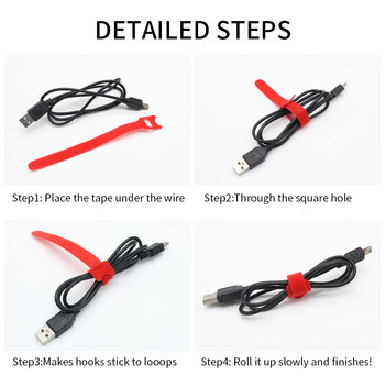 10~100 бр. Разглобяеми кабелни връзки Пластмасови закопчалки Каишки за кабелни връзки за многократна употреба Найлонова обвивка Сноп с цип Бандажна вратовръзка