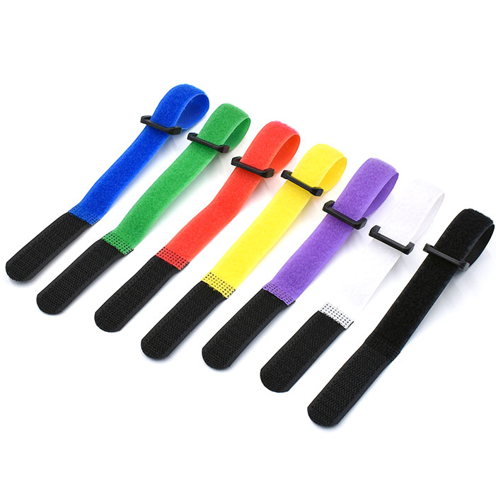 10db/tétel 2cm * 50cm nylon Fordított csat magic horog hurok rögzítő kábelkötegelő heveder ragadós Vonal kikészítés