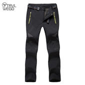 TRVLWEGO Muške hlače Kampiranje Planinarenje Na otvorenom Debele tople mekane školjke Veće veličine Muške slobodno vrijeme Putovanja Skijanje Izleti Trekking hlače