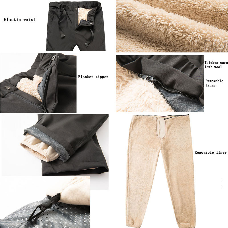 Pantaloni de schi Bărbați Femei Iarna Profesie Ski Pantaloni de snowboard Impermeabil la vânt Pantaloni de zăpadă Respirabili în aer liber