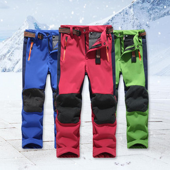 Детски щурмови панталони Бързосъхнещи дишащи детски панталони Поларени ски панталони Подплата на талията Топли изолирани панталони за деца