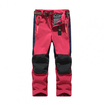 Детски щурмови панталони Бързосъхнещи дишащи детски панталони Поларени ски панталони Подплата на талията Топли изолирани панталони за деца