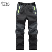 TRVLWEGO Hlače za kampiranje, planinarenje, jesen, zima, dječje studentske boje, otporne na vjetar, vodootporne, mekane, tople skijaške hlače na otvorenom