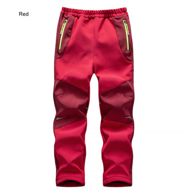 TRVLWEGO Hlače za kampiranje, planinarenje, jesen, zima, dječje studentske boje, otporne na vjetar, vodootporne, mekane, tople skijaške hlače na otvorenom