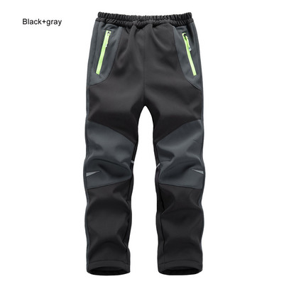 TRVLWEGO Hlače za kampiranje, planinarenje, jesen, zima, dječje studentske boje, otporne na vjetar, vodootporne, mekane, tople skijaške hlače na otvorenom