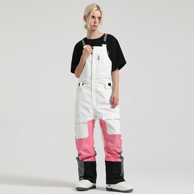 Pantaloni de schi pentru femei Pantaloni de snowboard Bărbați Rezidenți la vânt Impermeabil Căldură Schi în aer liber Salopetă dintr-o bucată Pantaloni de zăpadă de iarnă pentru femei