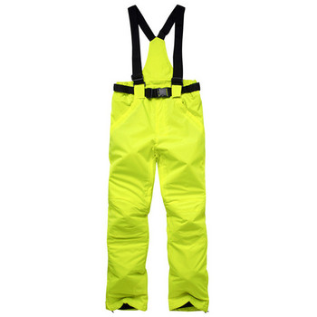 Плюс ски панталони Памучни удебелени ветроустойчиви водоустойчиви презрамки Панталони за двойки Туристически панталони Топли дрехи за сняг Трекинг на открито