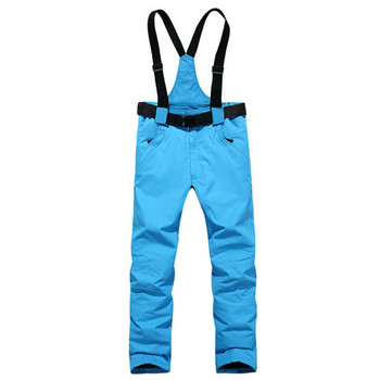 Плюс ски панталони Памучни удебелени ветроустойчиви водоустойчиви презрамки Панталони за двойки Туристически панталони Топли дрехи за сняг Трекинг на открито