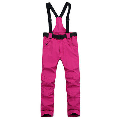 Plus skijaške hlače Pamuk, zadebljanje, otporan na vjetar, vodootporne naramenice, planinarske hlače za par, topla odjeća za snijeg, planinarenje na otvorenom