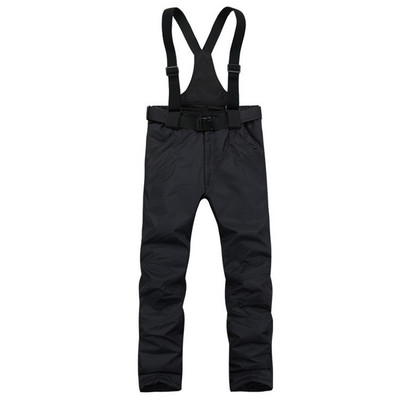 Plus skijaške hlače Pamuk, zadebljanje, otporan na vjetar, vodootporne naramenice, planinarske hlače za par, topla odjeća za snijeg, planinarenje na otvorenom