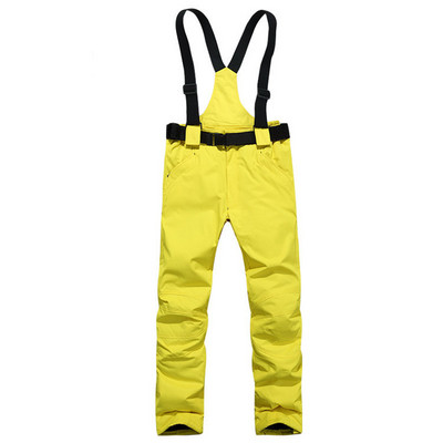 Plus skijaške hlače Pamuk, zadebljanje, otporan na vjetar, vodootporne naramenice, planinarske hlače za par, topla odjeća za snijeg, planinarenje na otvorenom