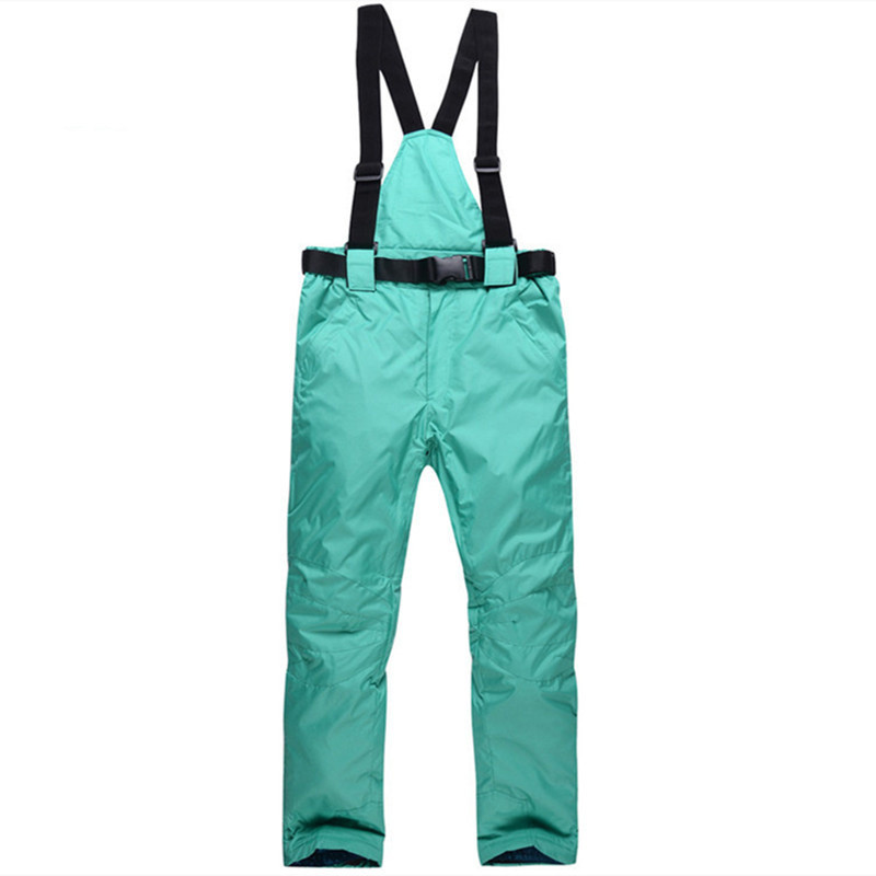 Plus skijaške hlače Pamuk, zadebljanje, otporan na vjetar, vodootporne naramenice, planinarske hlače za par, topla odjeća za snijeg, planinarenje na otvorenom