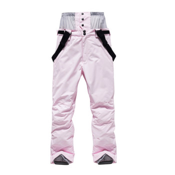 Нов стил Ски панталони Дамски Мъжки Зимни панталони за двойка Спортни снежни панталони Топли дебели тиранти Памучни дрехи Фитнес на открито
