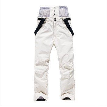Нов стил Ски панталони Дамски Мъжки Зимни панталони за двойка Спортни снежни панталони Топли дебели тиранти Памучни дрехи Фитнес на открито