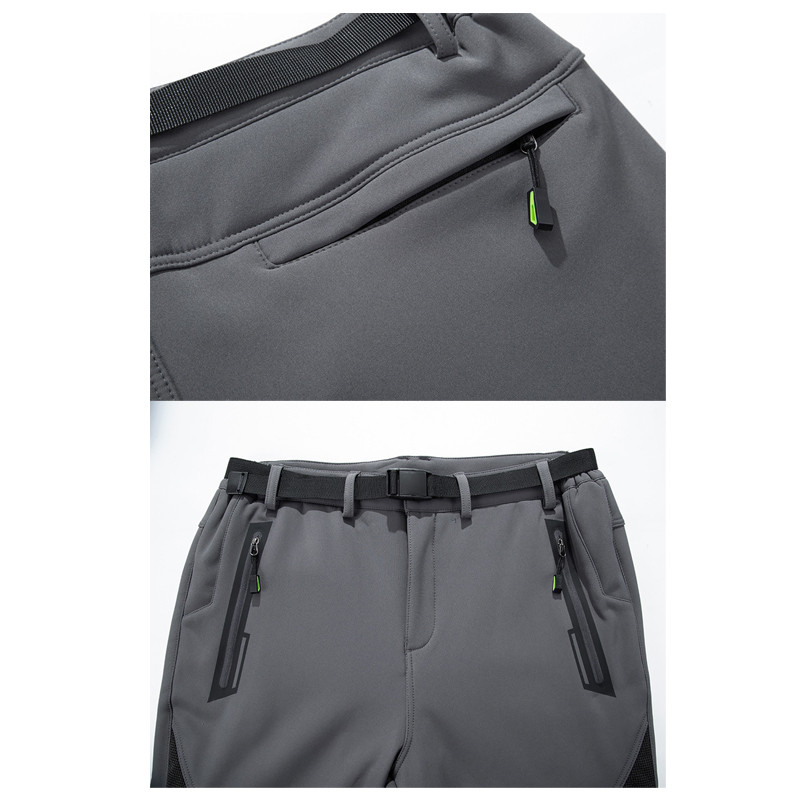 TRVLWEGO Zimske vanjske skijaške hlače otporne na vjetar Muške svjetleće klizačke hlače za kampiranje Hik Hlače vodootporne održavaju toplinu prozračne