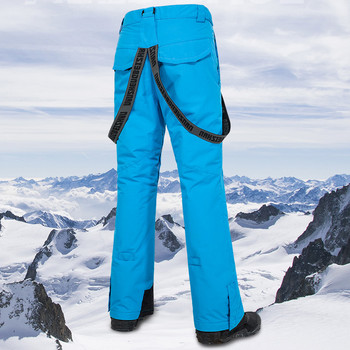 Παντελόνι σκι Ανδρικά Γυναικεία Εξωτερική Αντιανεμικό Αδιάβροχο Χειμώνα Ζεστό Υπαίθριο Σπορ Ζευγάρι Παντελόνι Χιονιού Σκι Snowboard λουράκι παντελόνι