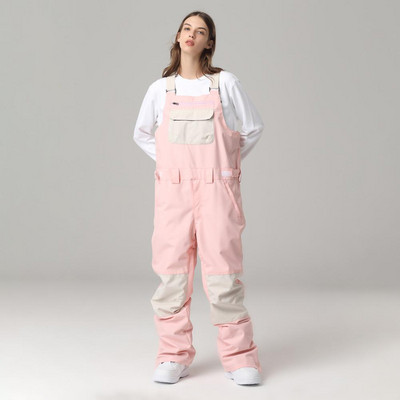 Salopete cu pantaloni de schi Bărbați, femei, Salopete de schi, iarnă, în aer liber, rezistentă la vânt, ski, snowboard, femei, pantaloni de zăpadă, echipament de schi