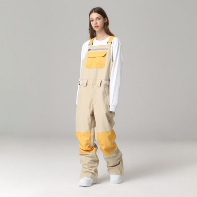 Salopete cu pantaloni de schi Bărbați, femei, Salopete de schi, iarnă, în aer liber, rezistentă la vânt, ski, snowboard, femei, pantaloni de zăpadă, echipament de schi