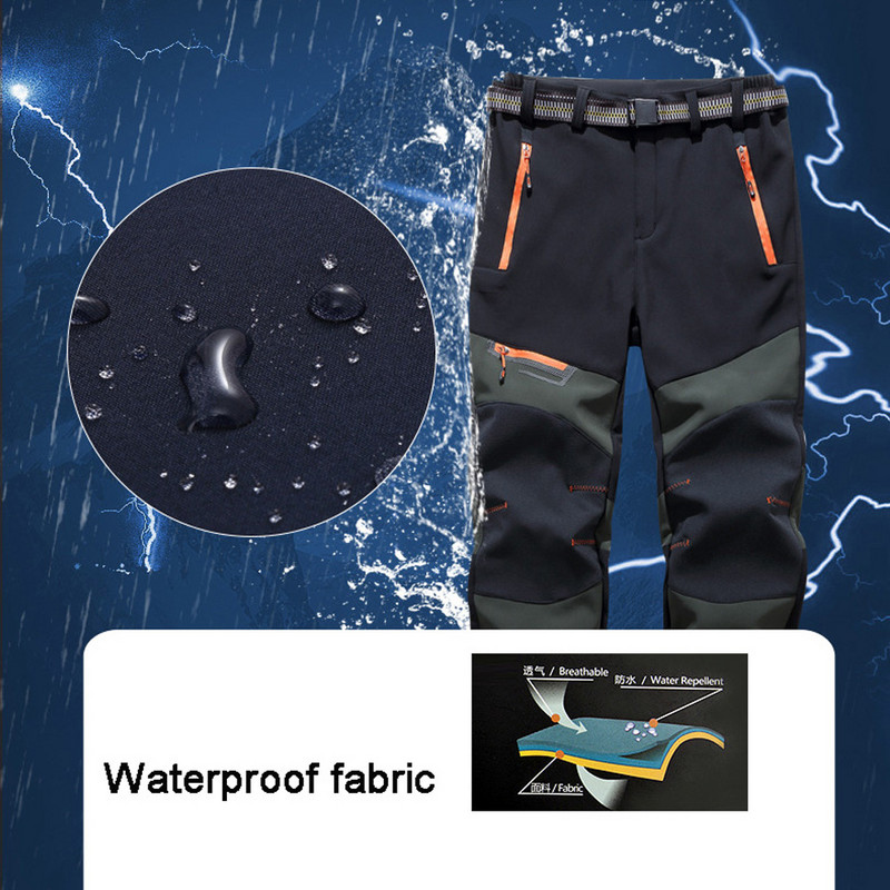 Мъже и жени Зимни туристически панталони Спорт на открито Топли поларени панталони Softshell Планински ски Трекинг Водоустойчиви панталони Мъжки