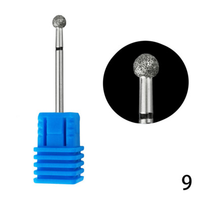 Capac de șlefuit unghii Freze Ceramice Freze diamantate Burghie pentru unghii Instrumente de curățare a cuticulelor Pilă de unghii Accesorii pentru cap de șlefuit