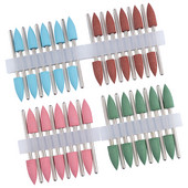 10 buc freză din silicon pentru manichiură mașină de găurit unghii din cauciuc accesorii pentru manichiură instrument de șlefuit pentru șlefuitor de unghii