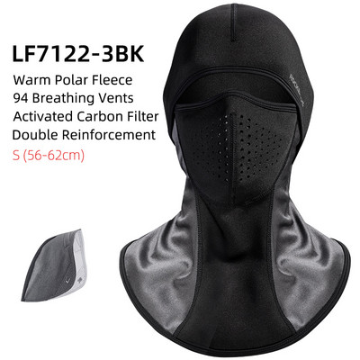 ROCKBROS snieglenčių veido kaukė nuo vėjo nepraleidžianti šilta lauko šiluminė vilnos slidinėjimo kaukė Kvėpuojanti vyrų moterų bėgimo kempingo slidinėjimo ausinė
