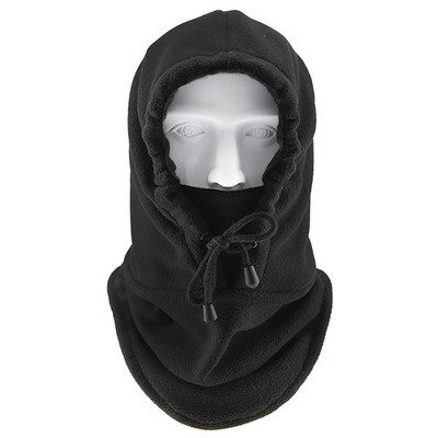 Ziemas vēja necaurlaidīgas pārgājienu cepures, vīriešu silta termiskā flīsa balaclava sejas pupiņas slēpošanas velosipēda kakla sildītājs ķiveres cepure