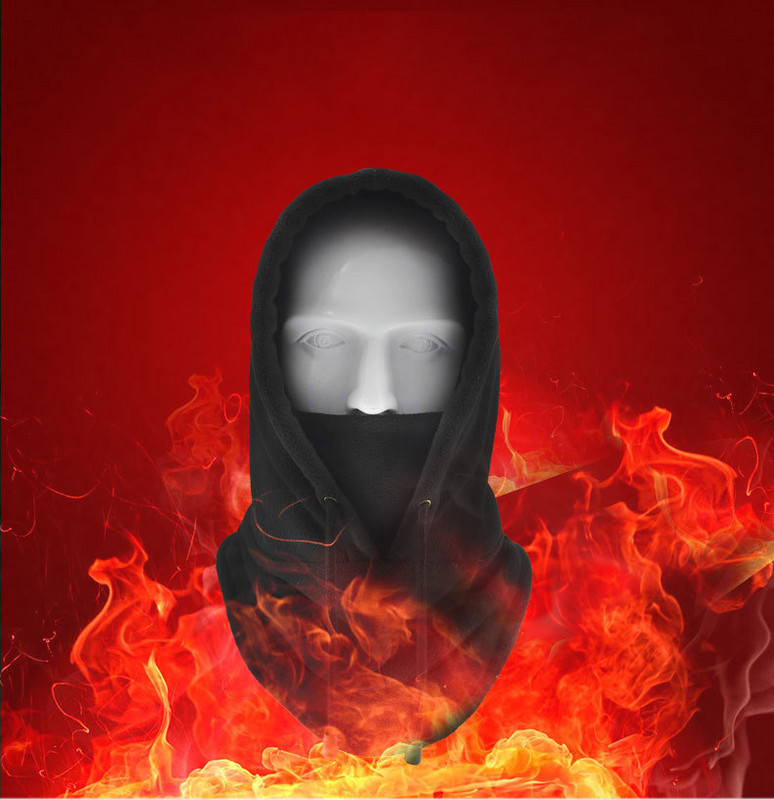 Žieminės vėjo nepraleidžiančios žygio kepuraitės, vyriškos šiltos šiluminės vilnos balaklava kaukė Slidinėjimo dviračio motociklo kaklo šiltesnė šalmo kepurė