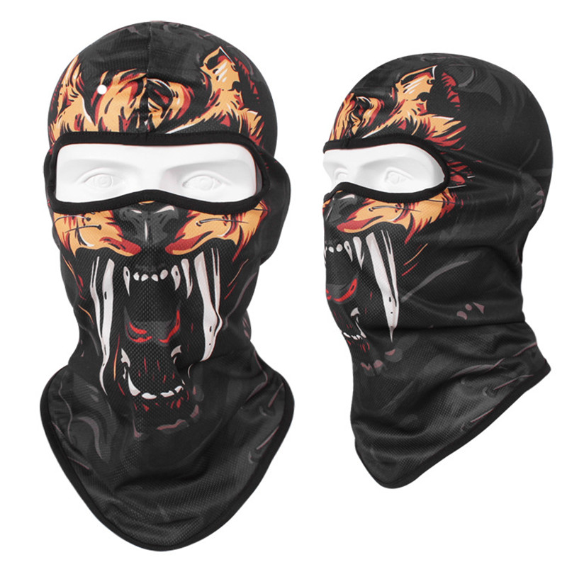3D Katė Šuo Mielas Gyvūnas Balaklava Motociklas Motokrosas Moto Slidinėjimas Snieglenčių kepurė Šalmas Pamušalas dviratininkas Galvos apdangalas dviratininkams