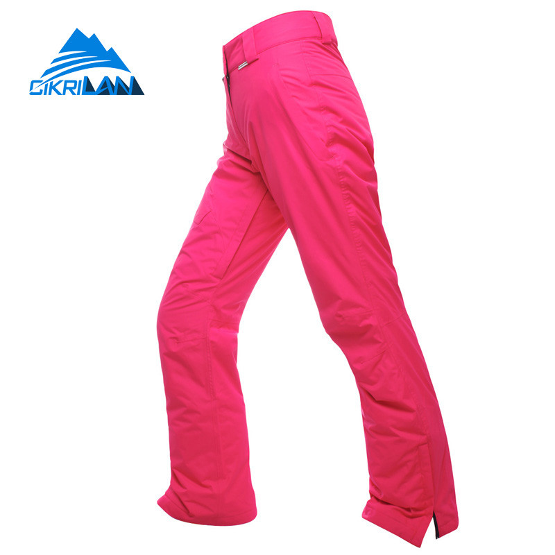 Téli hó Síelés Pamut Pantalones Mujer Outdoor Sport Túrázás Sínadrágok Női Széldzseki Nadrágok Snowboard Overall