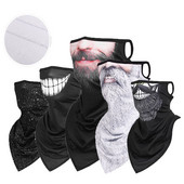 3D téli háromszög sál Balaclava polár motorkerékpár arcvédő lélegző arcmaszk szélálló meleg bandana sí előke sál