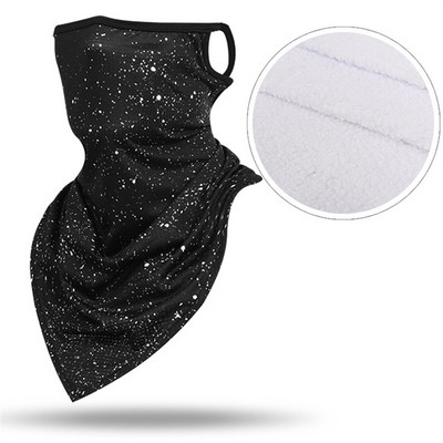 3D téli háromszög sál Balaclava polár motorkerékpár arcvédő lélegző arcmaszk szélálló meleg bandana sí előke sál