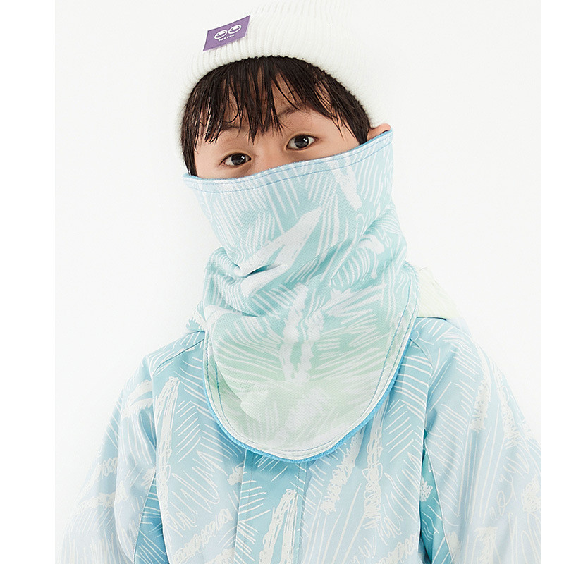 Copii de iarnă Mască de schi pentru ciclism Sport în aer liber Husă pentru gură de desene animate cu jumătate de față pentru călărie cu motocicletă, schi, snowboarding