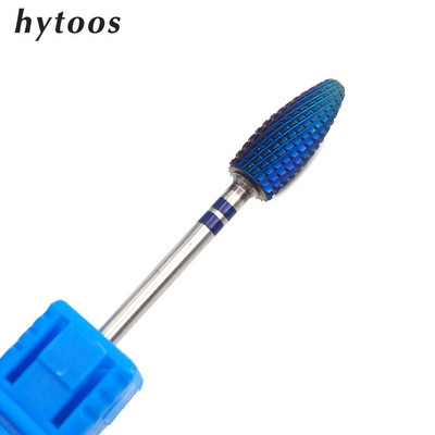 HYTOOS Blue & Rainbow körömfúró 3/32" keményfém sorja manikűrfúró tartozékok Fúrótartozékok Maró körömvágó szerszámok
