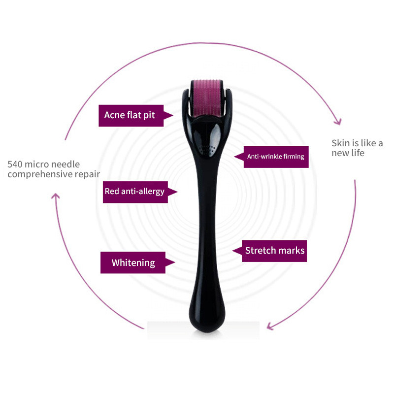 Dropshipping 2021 DRS 540 Derma Roller Micro Needles Titanium Microneedle Mezoroller Machine pentru îngrijirea pielii și tratament corporal