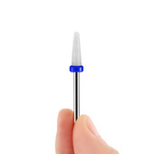 Burghie profesionale din ceramică pentru unghii. Burghie mici pentru porumb, partea superioară rotundă, netedă, pentru oja cu gel pentru cuticule. Îndepărtați utilizarea la salonul de acasă
