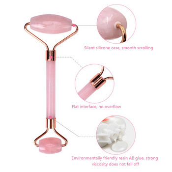 Pink Gua Sha Roller Massager Rose Scraping Facial Skin Beauty Care Resin Guasha Board for Body Scraping Σετ εργαλείων μασάζ προσώπου