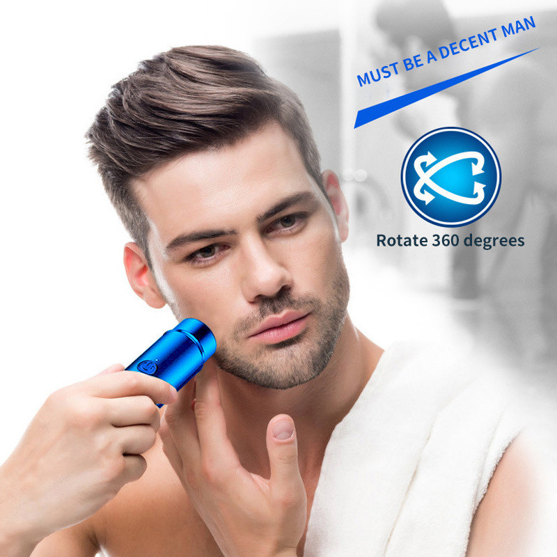 Mini USB elektromos borotva Hosszú élettartamú, hordozható, mosható autós újratölthető borotva Borotvaborotva