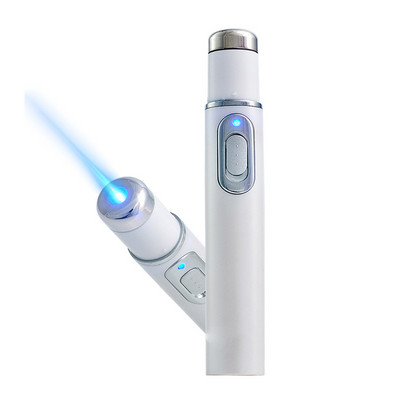 Лазерна писалка за премахване на бръчки от акне Премахване на петна по кожата Анти-варикозно лечение на паякообразни вени Медицинска синя светлина Инструмент за масаж на очите