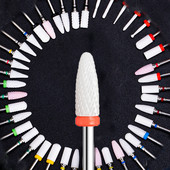 1 ΤΕΜ. Μύτη κώνου για νύχια κεραμικά τρυπάνια Electric Cuticle Clean Rotary for Manicure Pedicure Grinding Head Sinder Tool