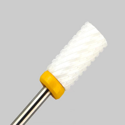 1 ΤΕΜ. Μύτη κώνου για νύχια κεραμικά τρυπάνια Electric Cuticle Clean Rotary for Manicure Pedicure Grinding Head Sinder Tool