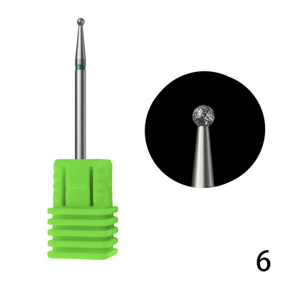 1 ΤΕΜ. Μύτη κώνου για νύχια κεραμικά τρυπάνια Electric Cuticle Clean Rotary for Manicure Pedicure Grinding Head Sinder Tool