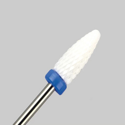 1 ΤΕΜ. Μύτη κώνου για νύχια κεραμικά τρυπάνια Electric Cuticle Clean Rotary for Manicure Pedicure Grinding Head Sinder Tool