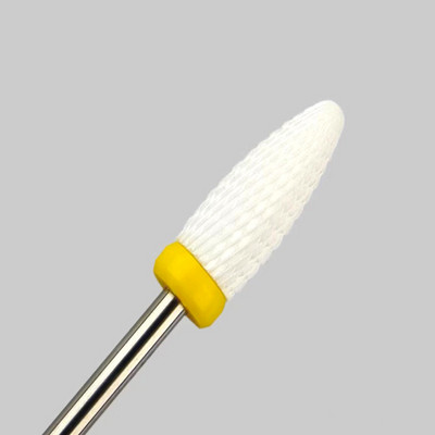 1 ΤΕΜ. Μύτη κώνου για νύχια κεραμικά τρυπάνια Electric Cuticle Clean Rotary for Manicure Pedicure Grinding Head Sinder Tool