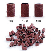 Συσκευή 80``/120``/180" Nail Art Sanding Bands Apparatsy for Manicure Nail Ηλεκτρική στίλβωση φρέζας Αξεσουάρ Τρυπάνια Fil