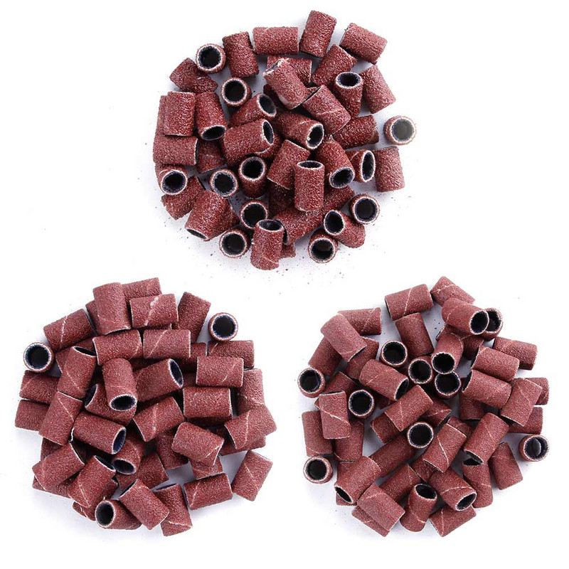 80''/120''/180" Nail Art Benzi de șlefuit Aparatură pentru manichiură unghii Accesorii mașină de frezat pentru lustruit unghii Burghie Fil