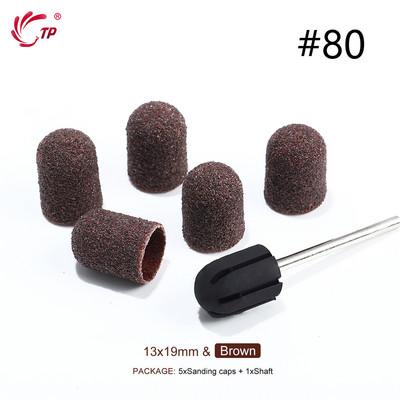 TP Benzi de șlefuit Capace de blocare Purple Grit #80/120/180 Capace de șlefuit Burghiu electric pentru unghii pentru manichiură Accesoriu de frezat pedichiură