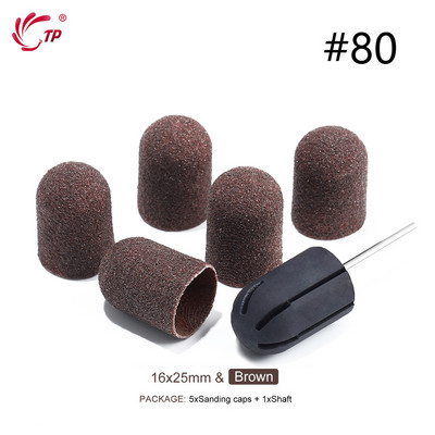 TP Benzi de șlefuit Capace de blocare Purple Grit #80/120/180 Capace de șlefuit Burghiu electric pentru unghii pentru manichiură Accesoriu de frezat pedichiură