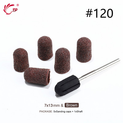 TP Benzi de șlefuit Capace de blocare Purple Grit #80/120/180 Capace de șlefuit Burghiu electric pentru unghii pentru manichiură Accesoriu de frezat pedichiură