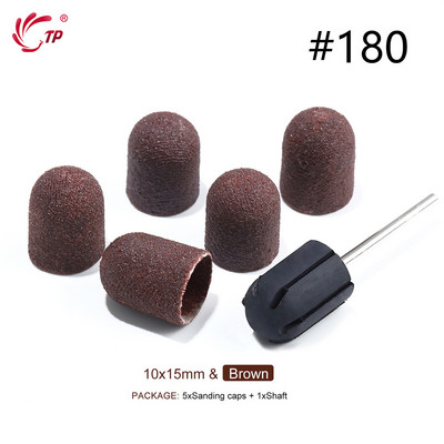 TP Benzi de șlefuit Capace de blocare Purple Grit #80/120/180 Capace de șlefuit Burghiu electric pentru unghii pentru manichiură Accesoriu de frezat pedichiură